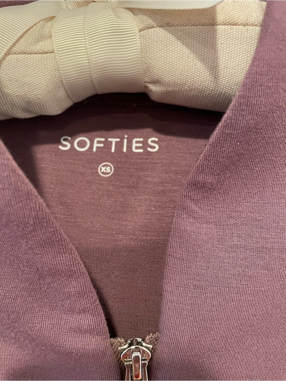 Softies Cozy Half-Zip Pullover & Jogger Set - Plum XS